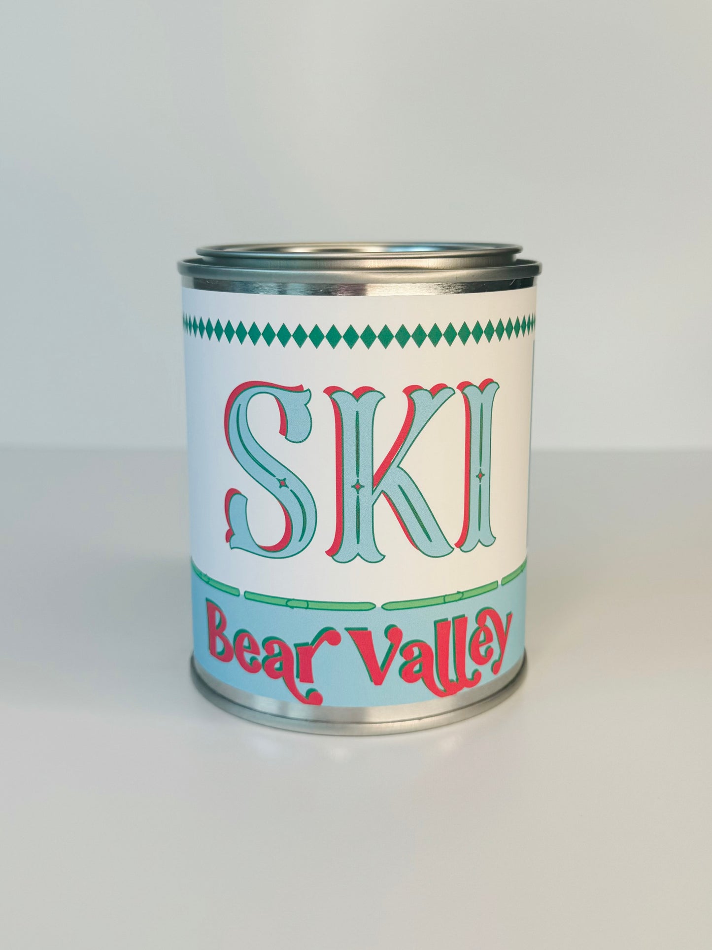 Ski Bear Valley - Paint Tin Candle