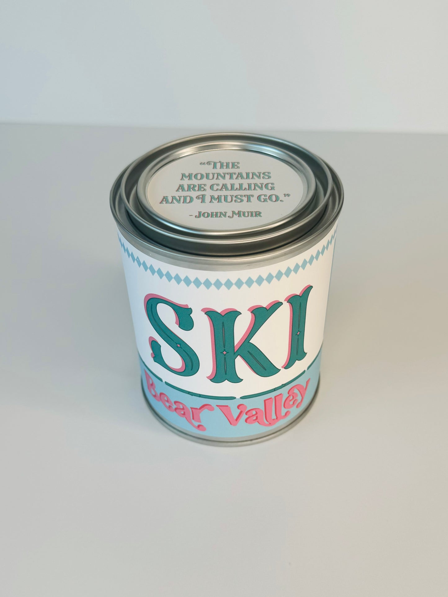 Ski Bear Valley - Paint Tin Candle