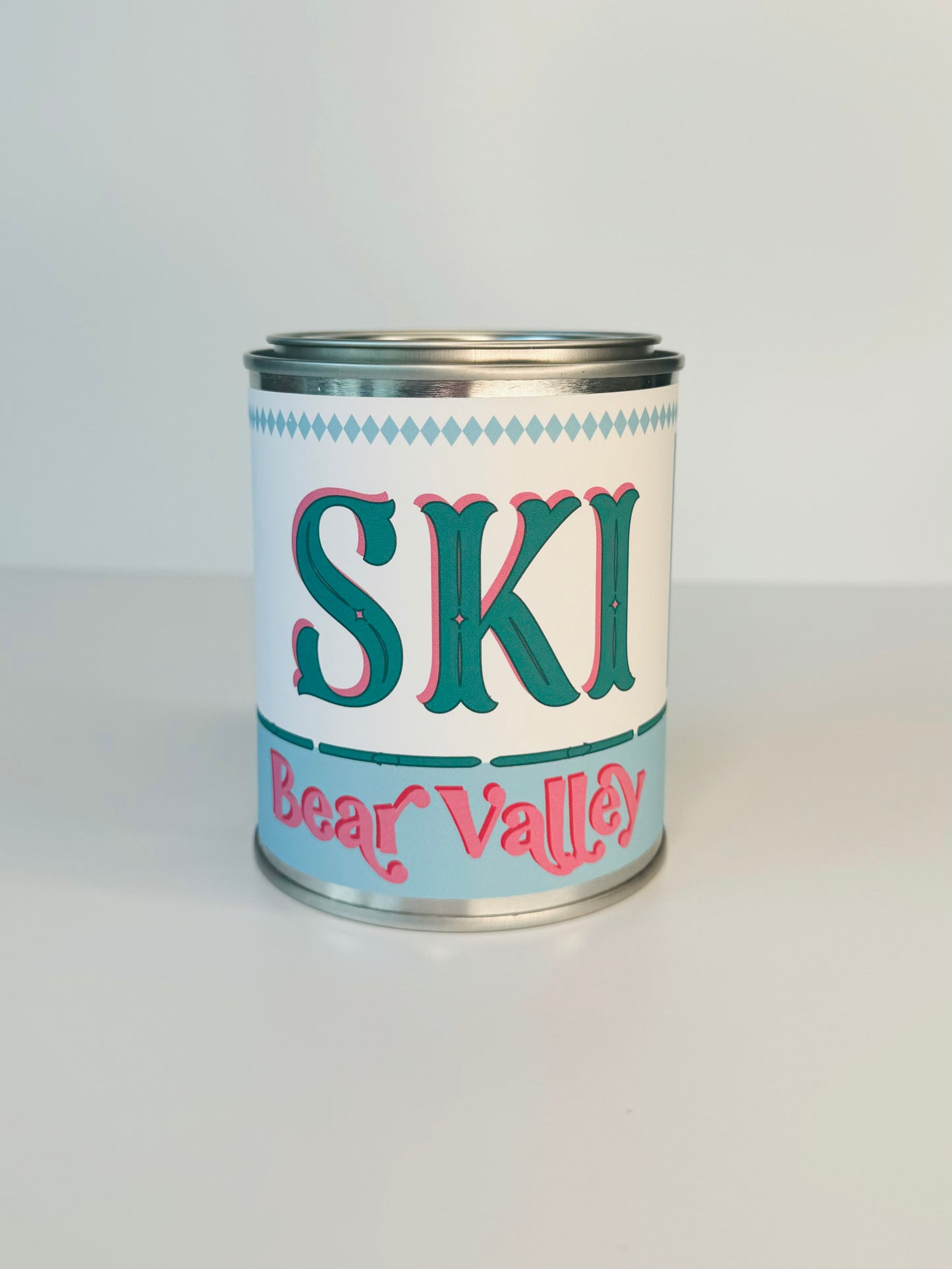 Ski Bear Valley - Paint Tin Candle