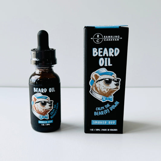 Beard Oil - Smoked Oud - Calm the BEAR(D) Down