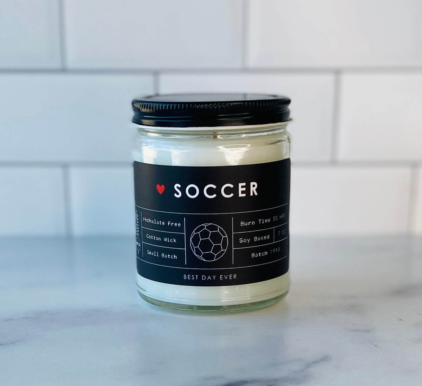 Soccer Candle