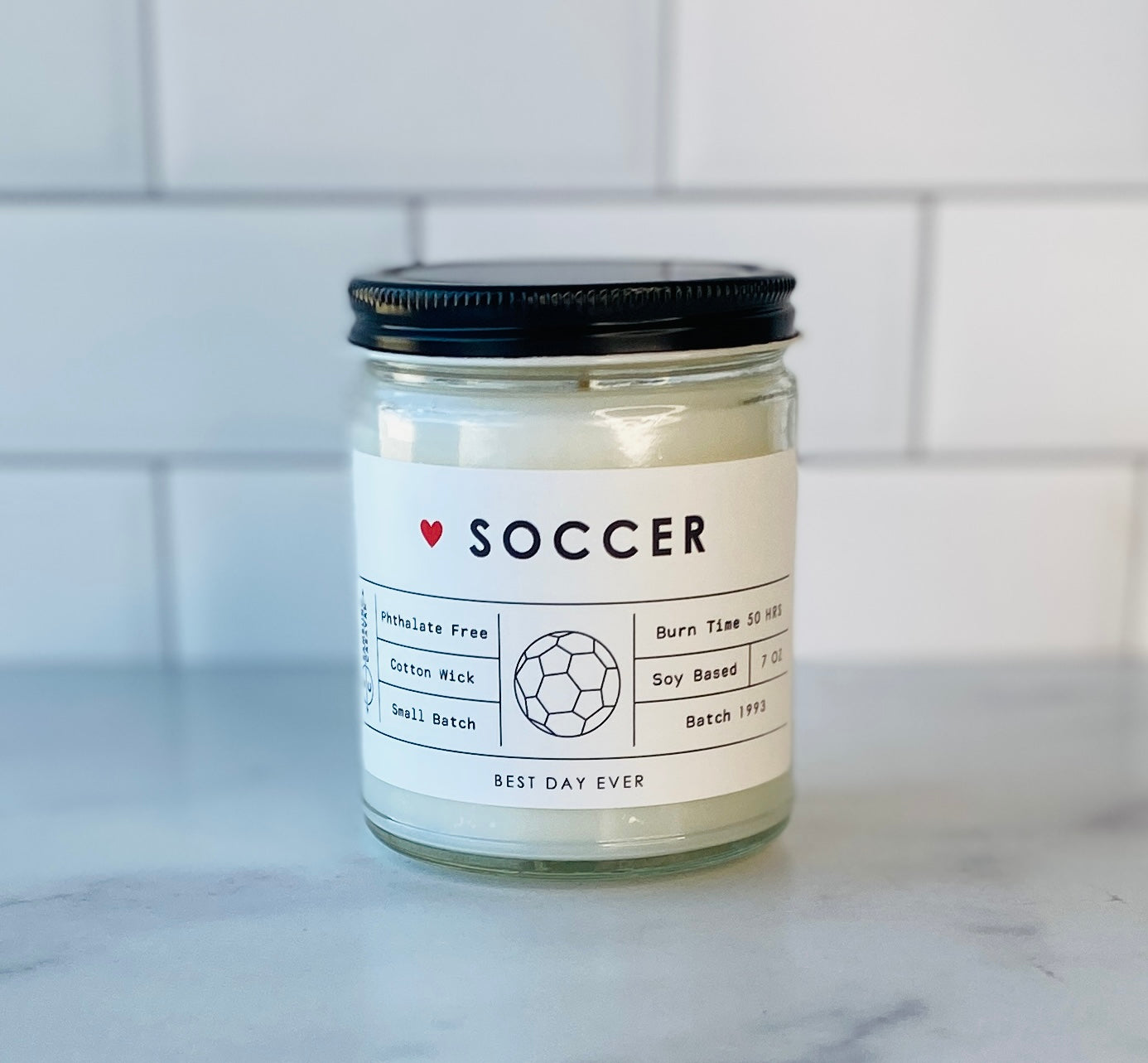 Soccer Candle