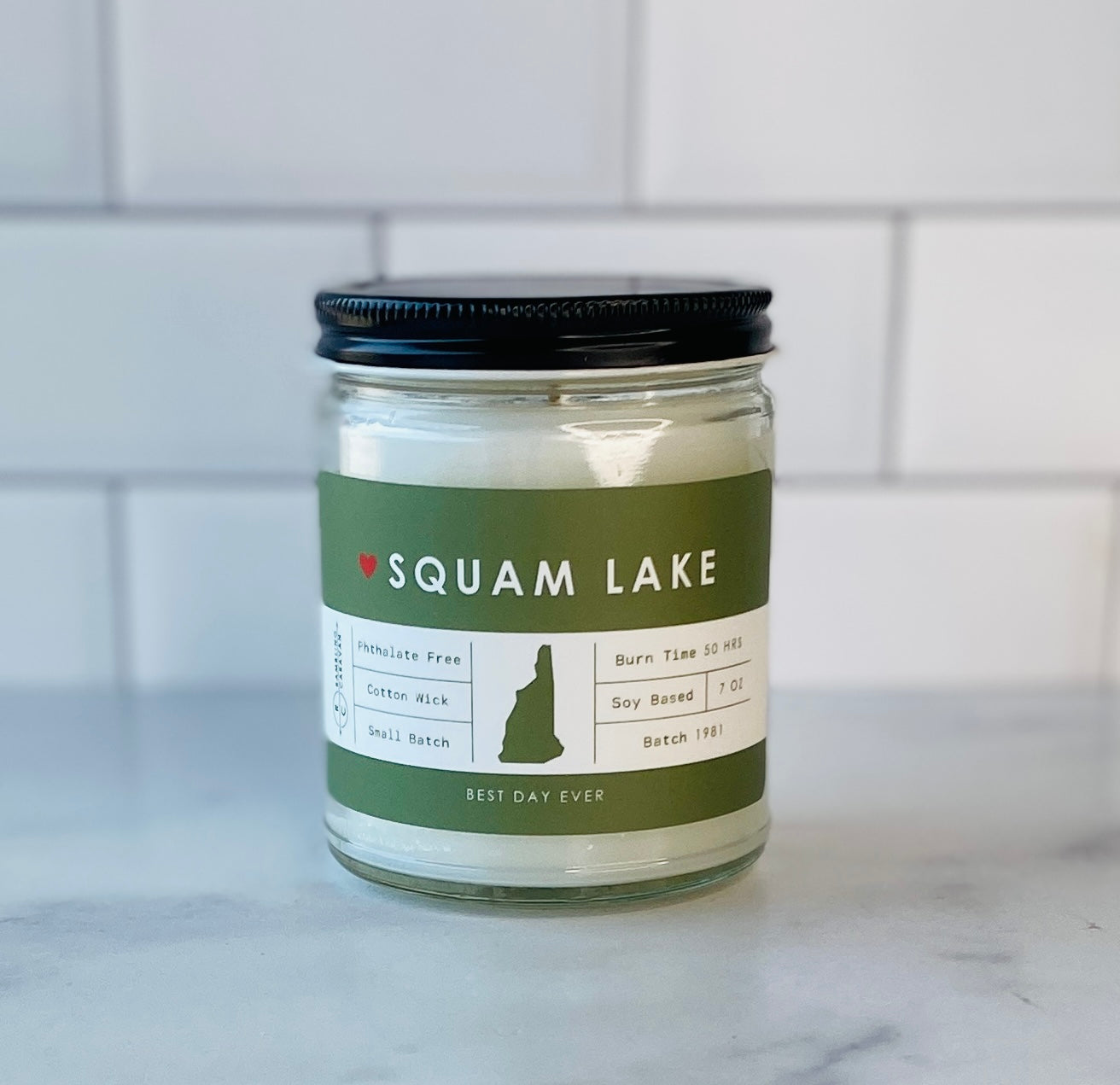 Squam Lake, NH Candle