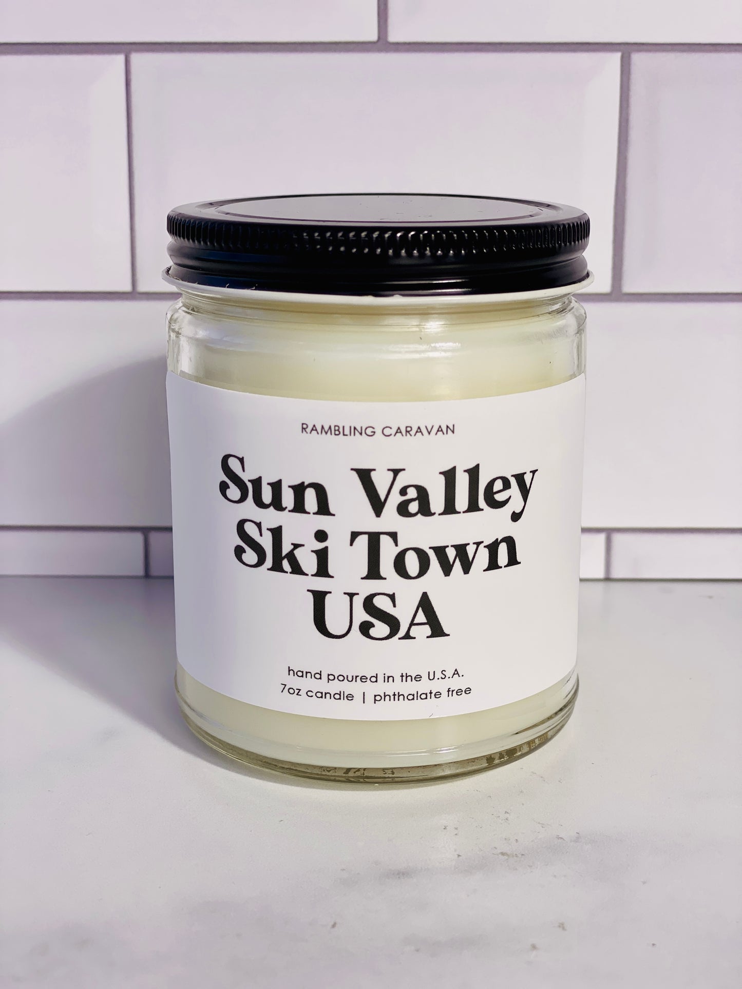 Sun Valley Ski Town USA Candle