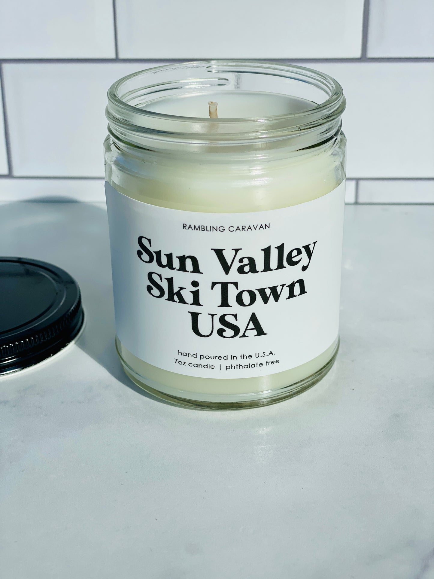 Sun Valley Ski Town USA Candle