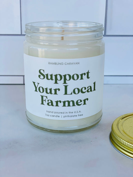 Support Your Local Farmer Candle