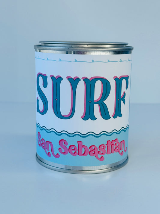 Surf San Sebastian - Paint Tin Candle