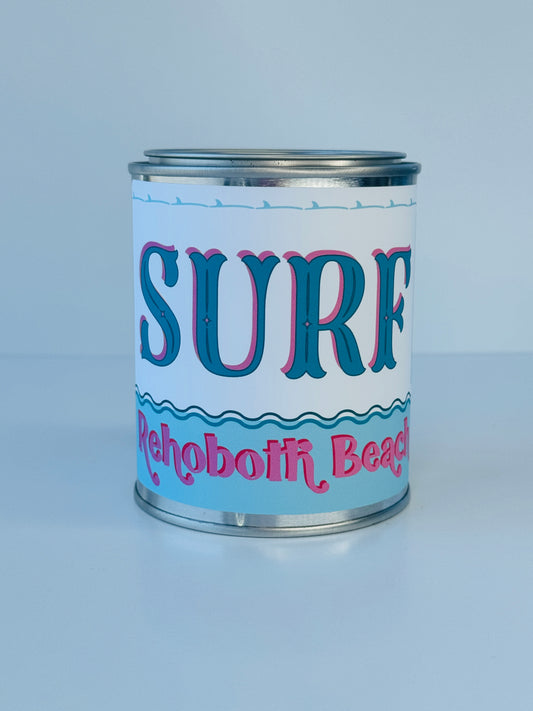 Surf Rehoboth Beach - Paint Tin Candle