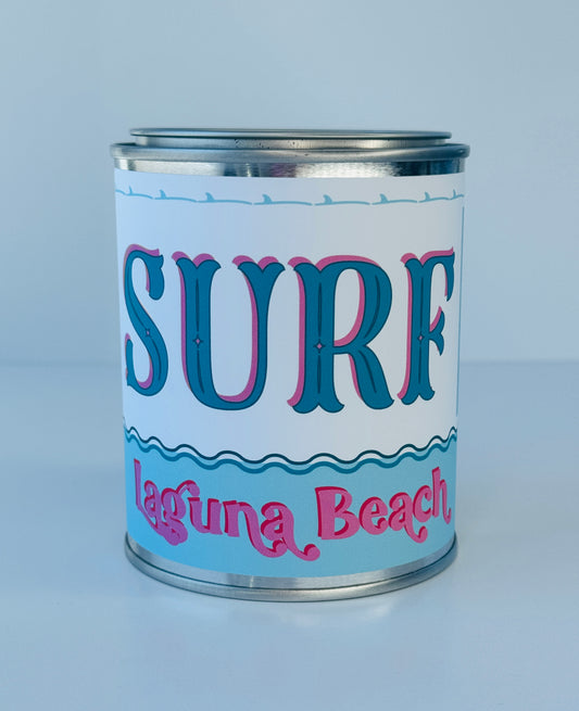 Surf Laguna Beach - Paint Tin Candle