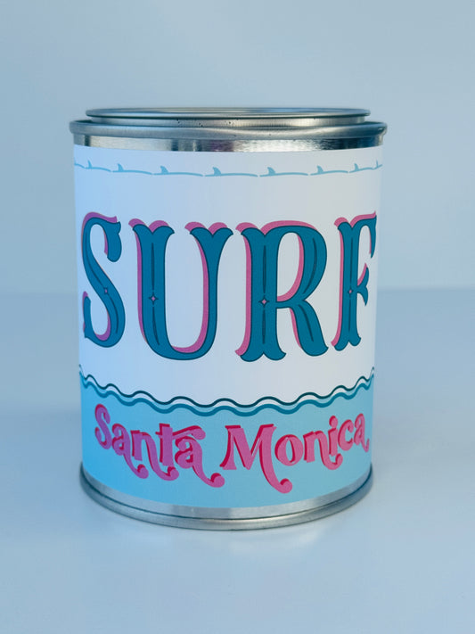 Surf Santa Monica - Paint Tin Candle