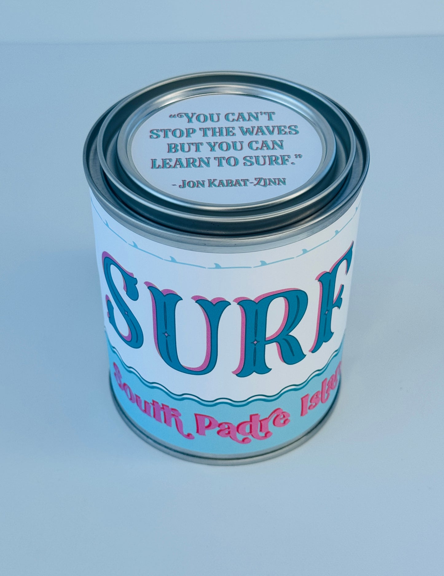 Surf South Padre Island - Paint Tin Candle