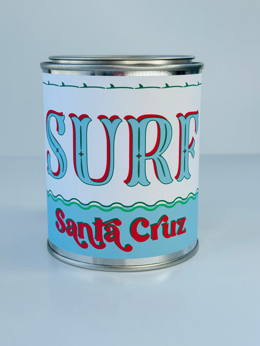 Surf Santa Cruz - Paint Tin Candle