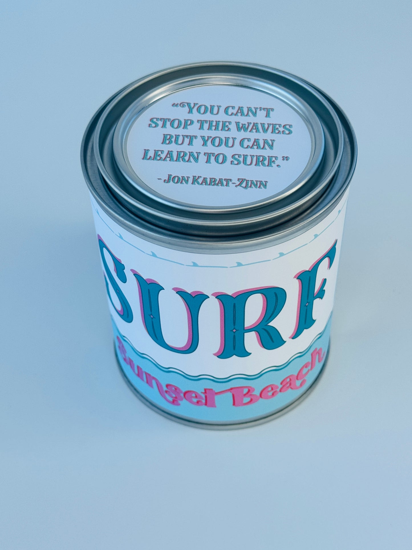 Surf Sunset Beach - Paint Tin Candle