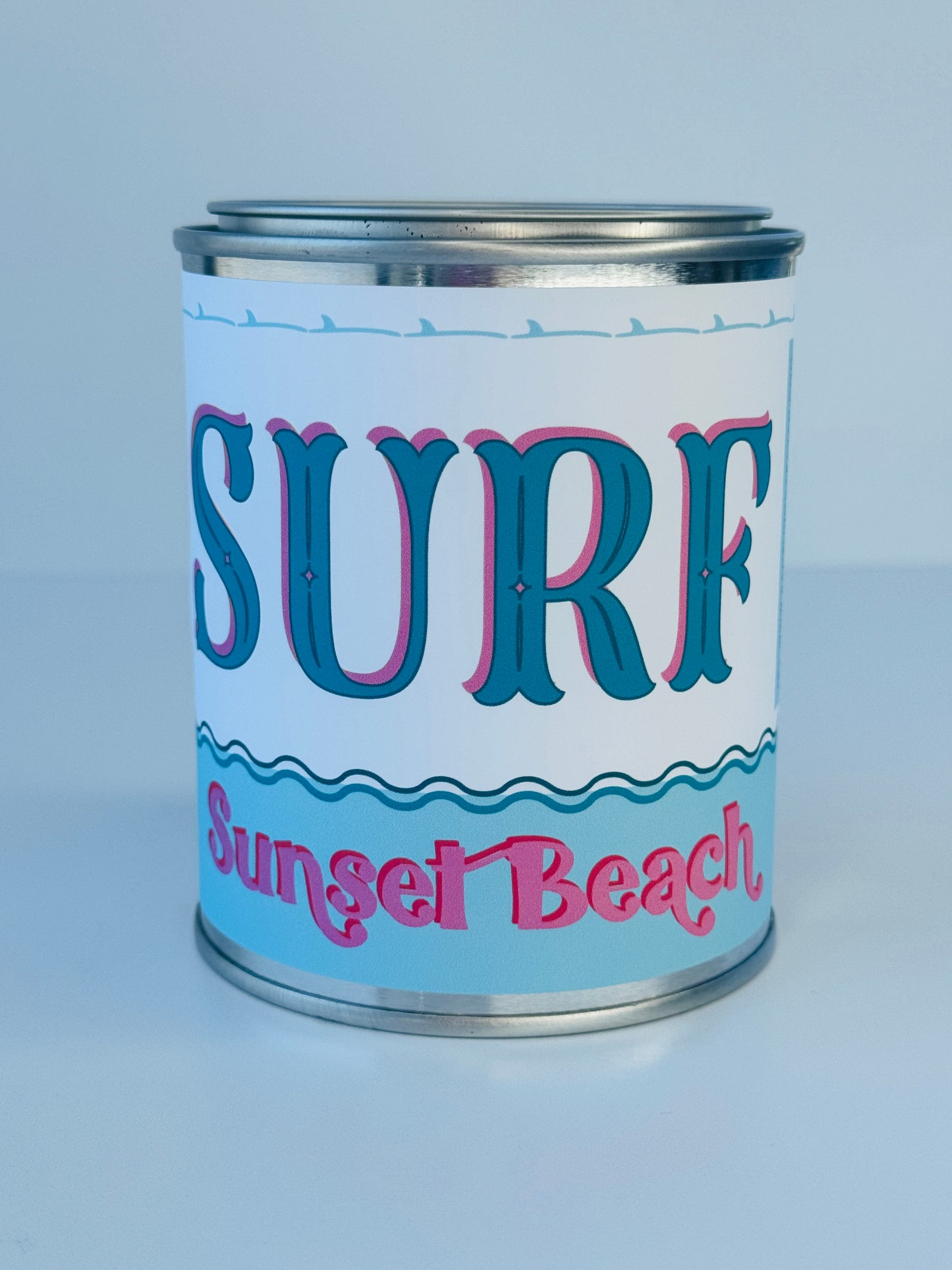 Surf Sunset Beach - Paint Tin Candle