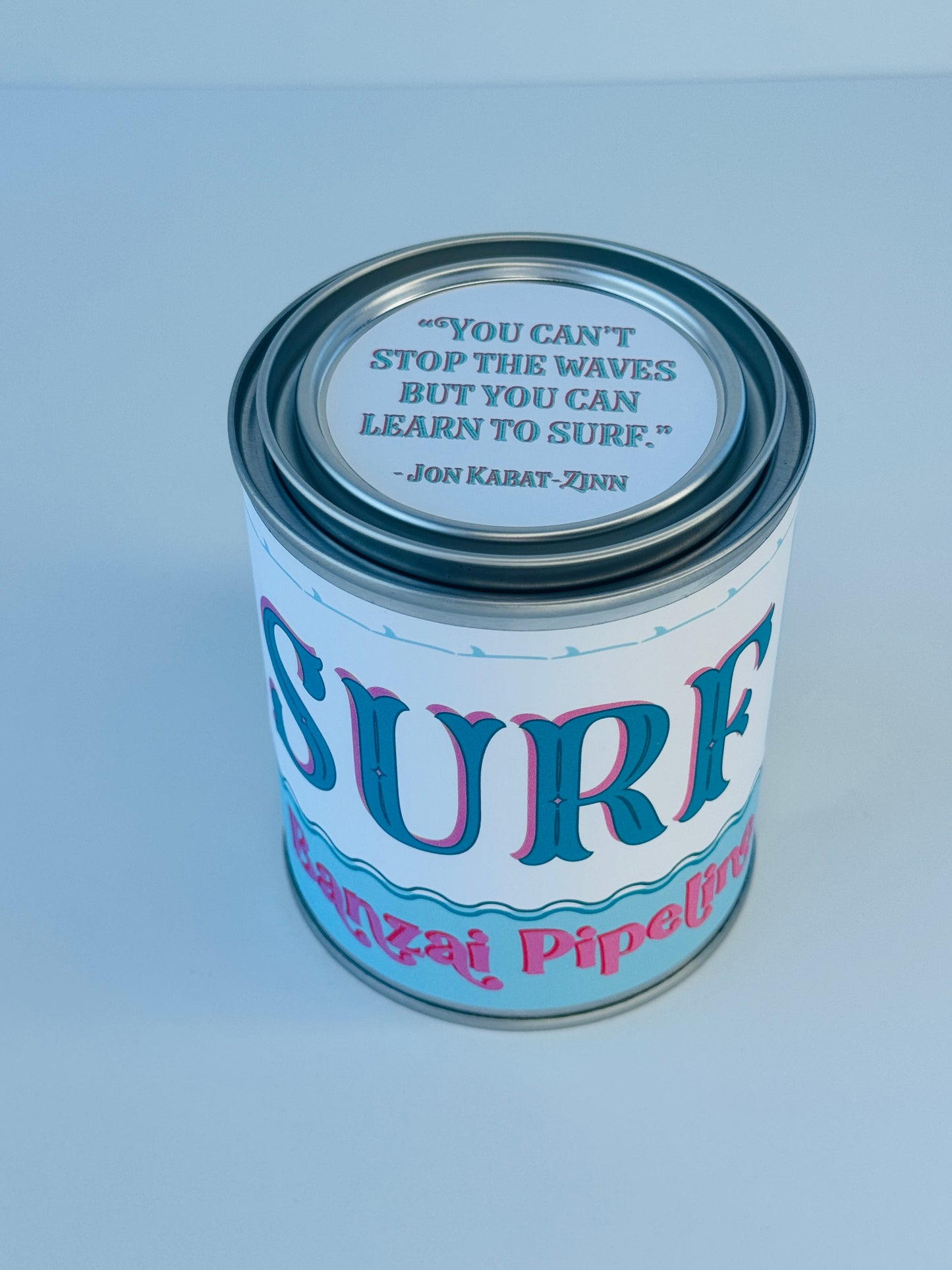 Surf Banzai Pipeline - Paint Tin Candle