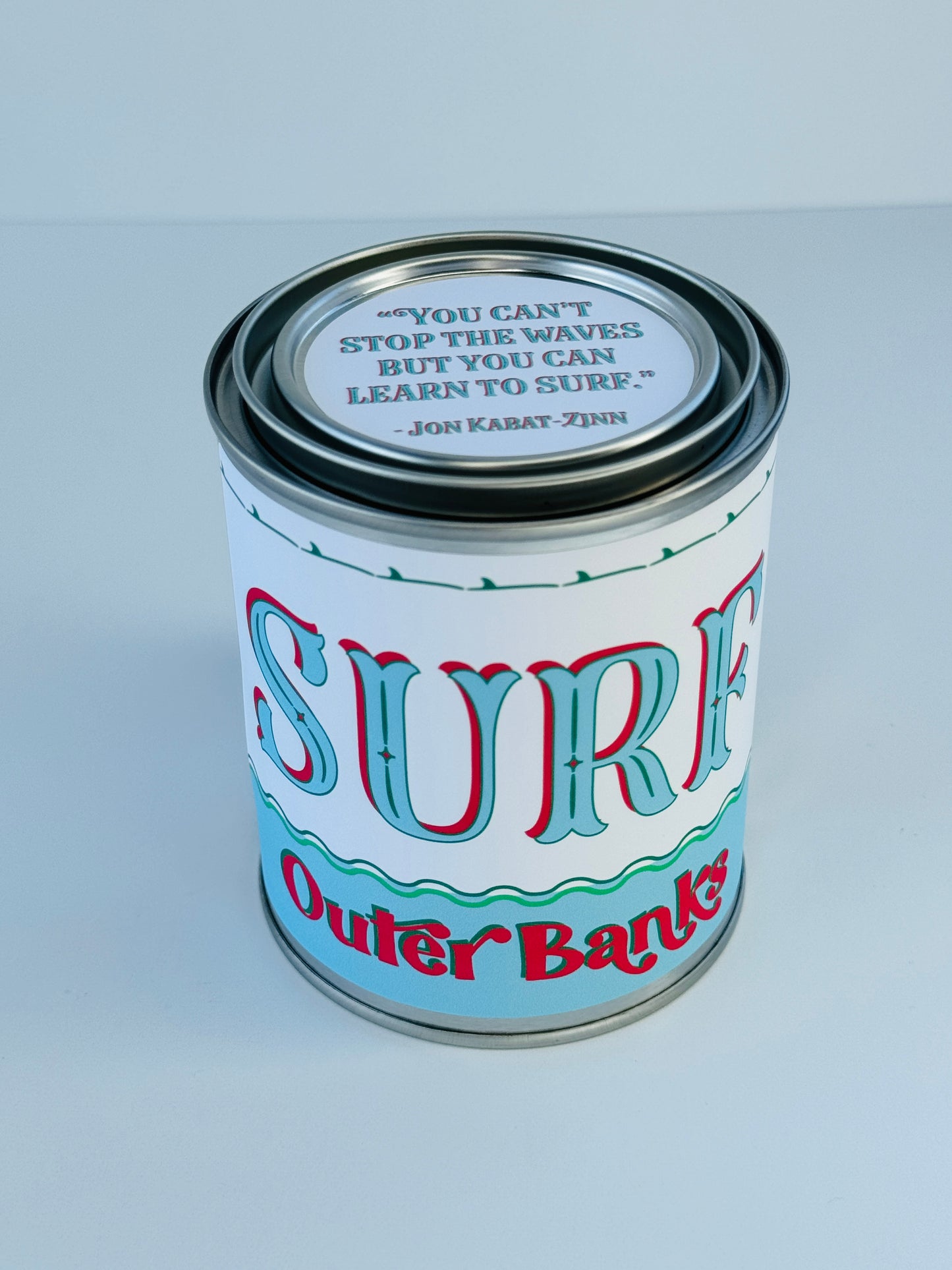 Surf Outer Banks- Paint Tin Candle