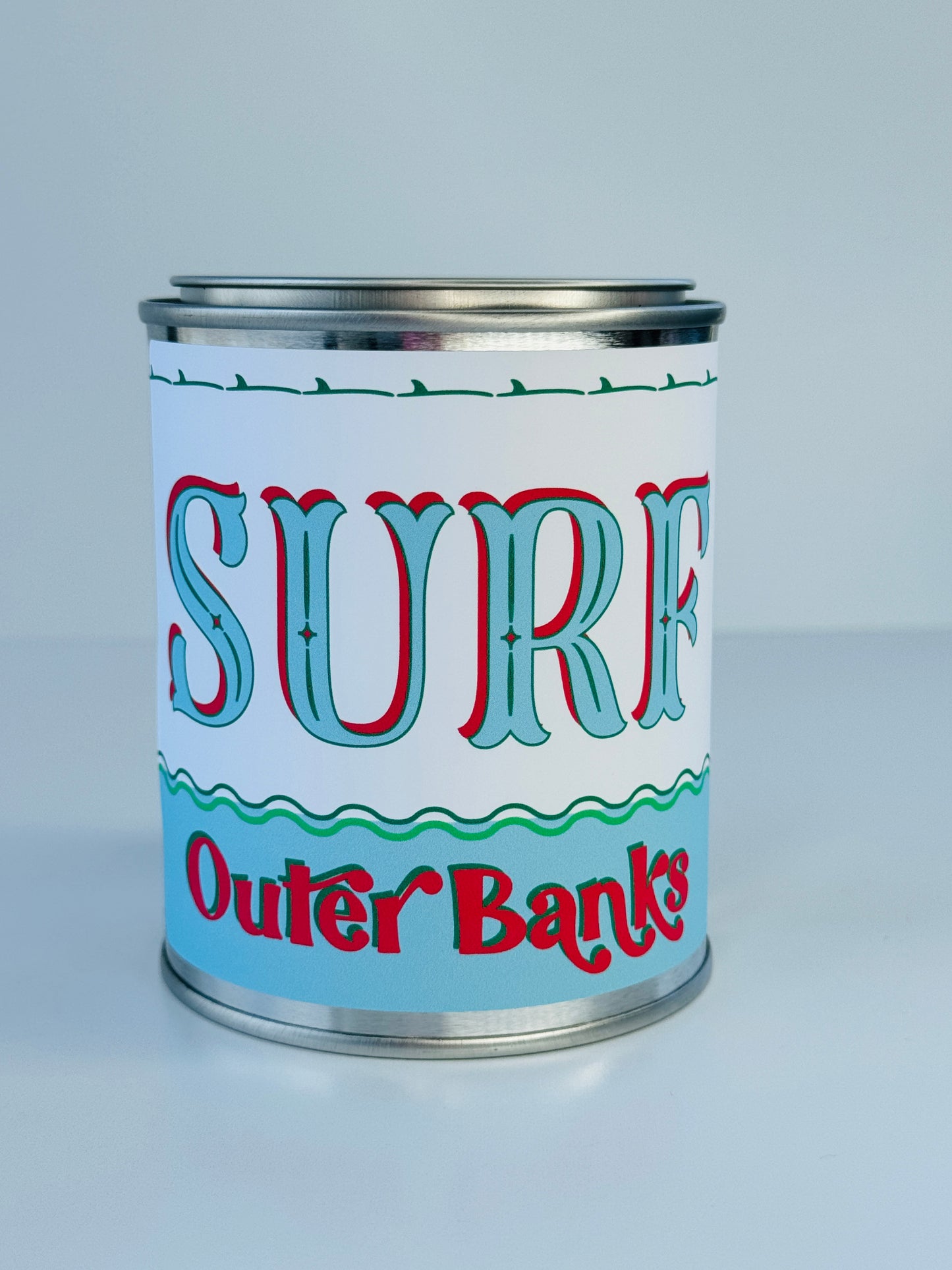 Surf Outer Banks- Paint Tin Candle