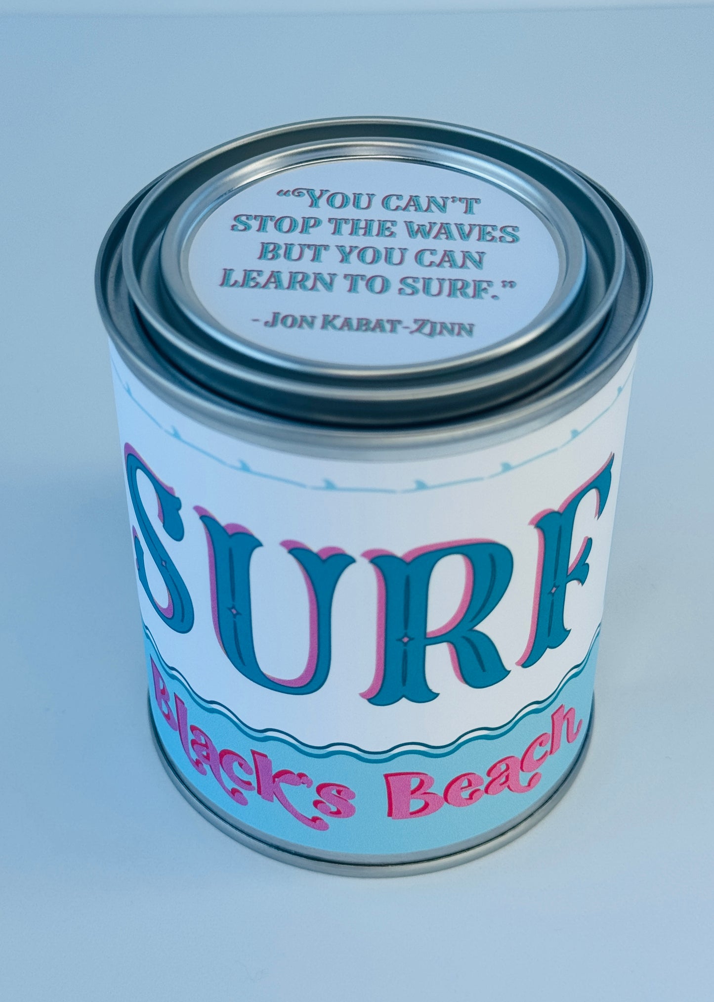 Surf Black's Beach - Paint Tin Candle