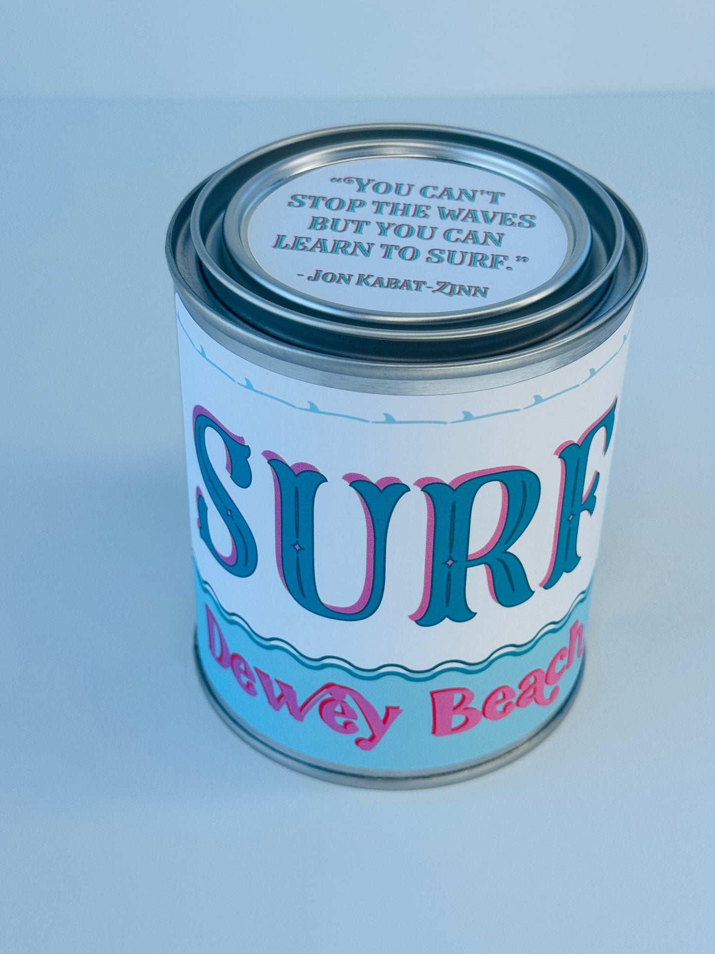 Surf Dewey Beach - Paint Tin Candle