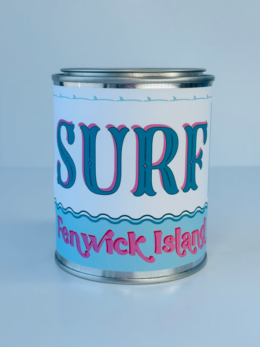 Surf Fenwick Island - Paint Tin Candle