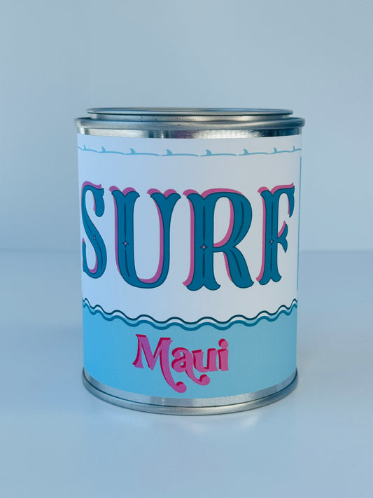 Surf Maui - Paint Tin Candle
