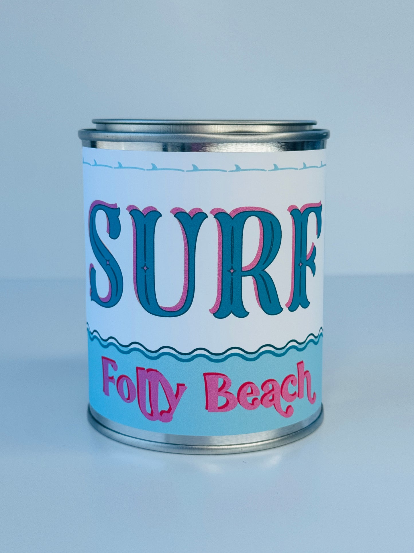 Surf Folly Beach - Paint Tin Candle