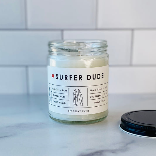 Surfer Dude Candle
