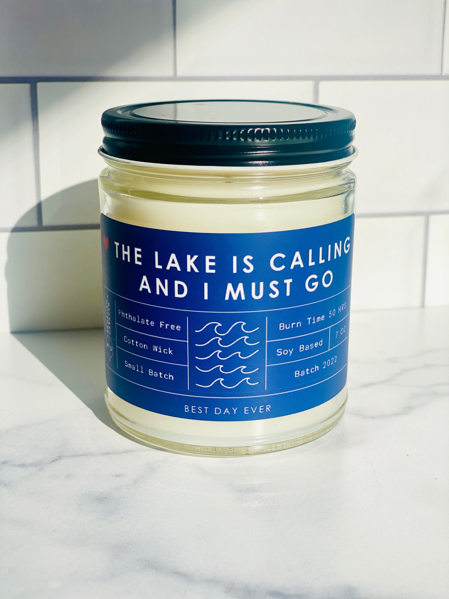 The Lake Is Calling And I Must Go Candle