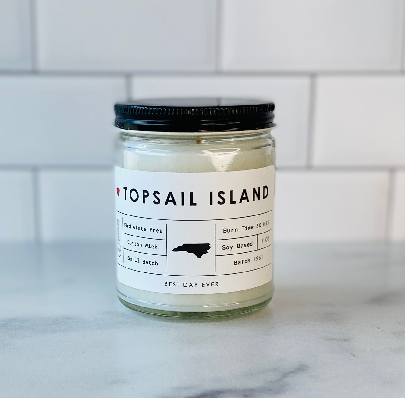 Topsail Island, NC Candle