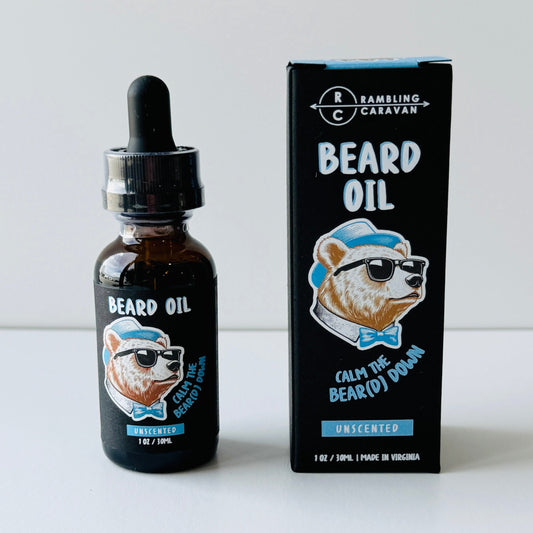 Beard Oil - Unscented - Calm the BEAR(D) Down