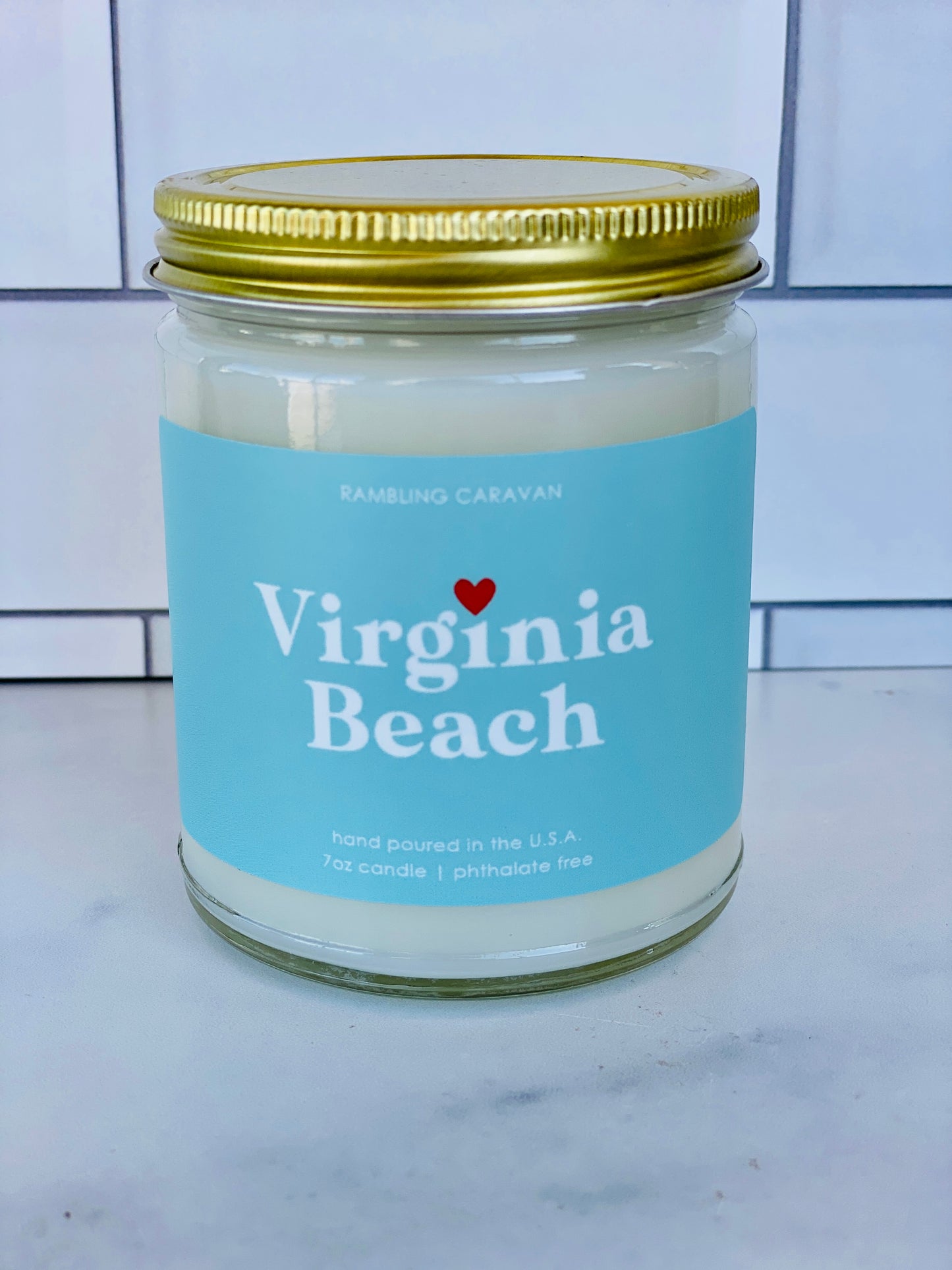 Virginia Beach, VA (modern) Candle