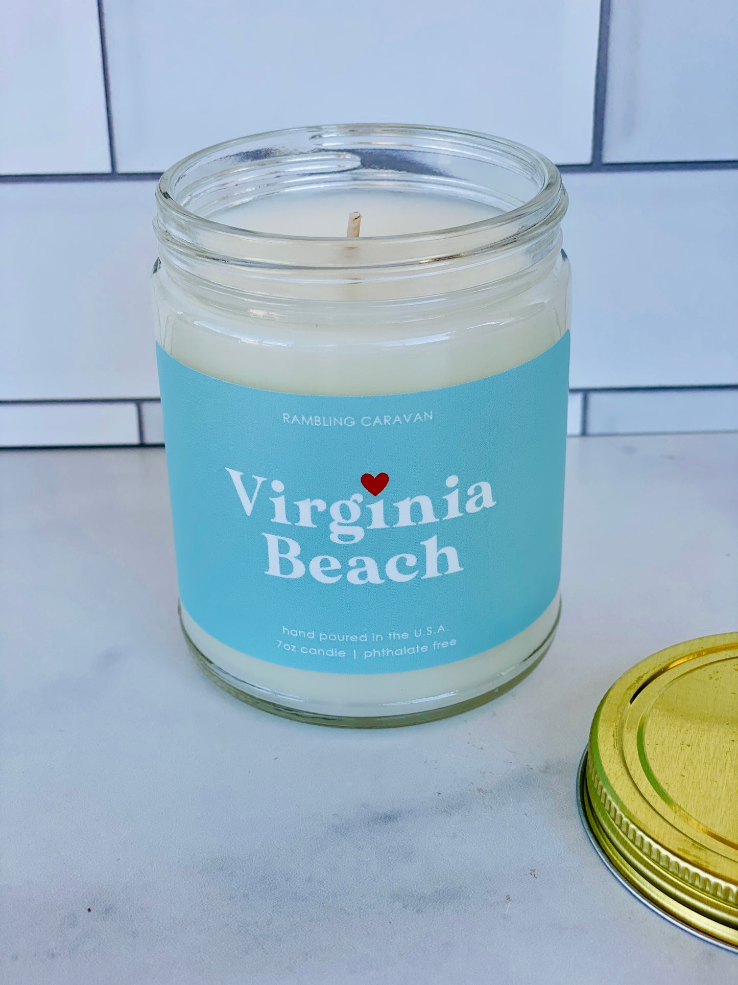 Virginia Beach, VA (modern) Candle