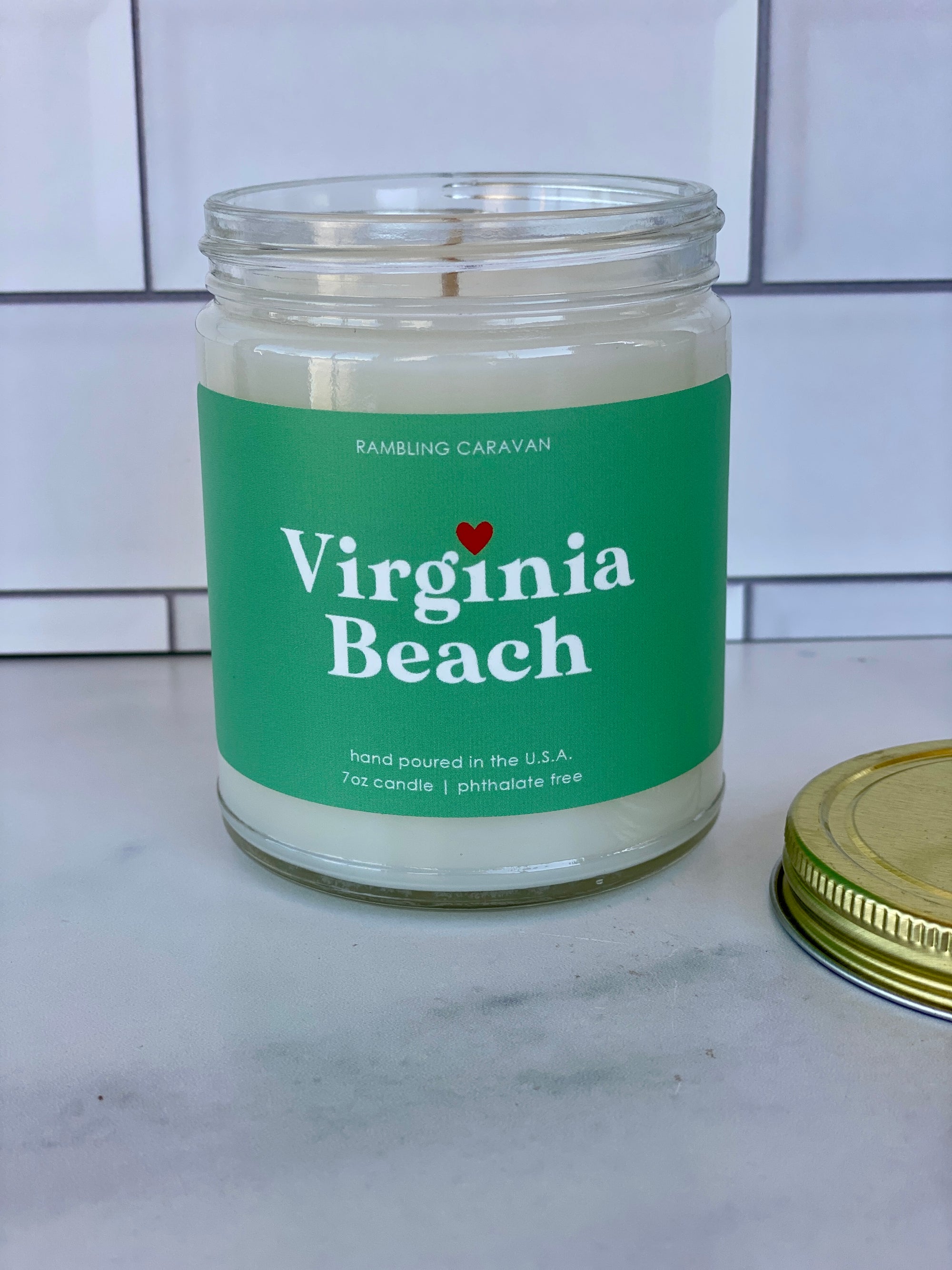 Virginia Beach, VA (modern) Candle