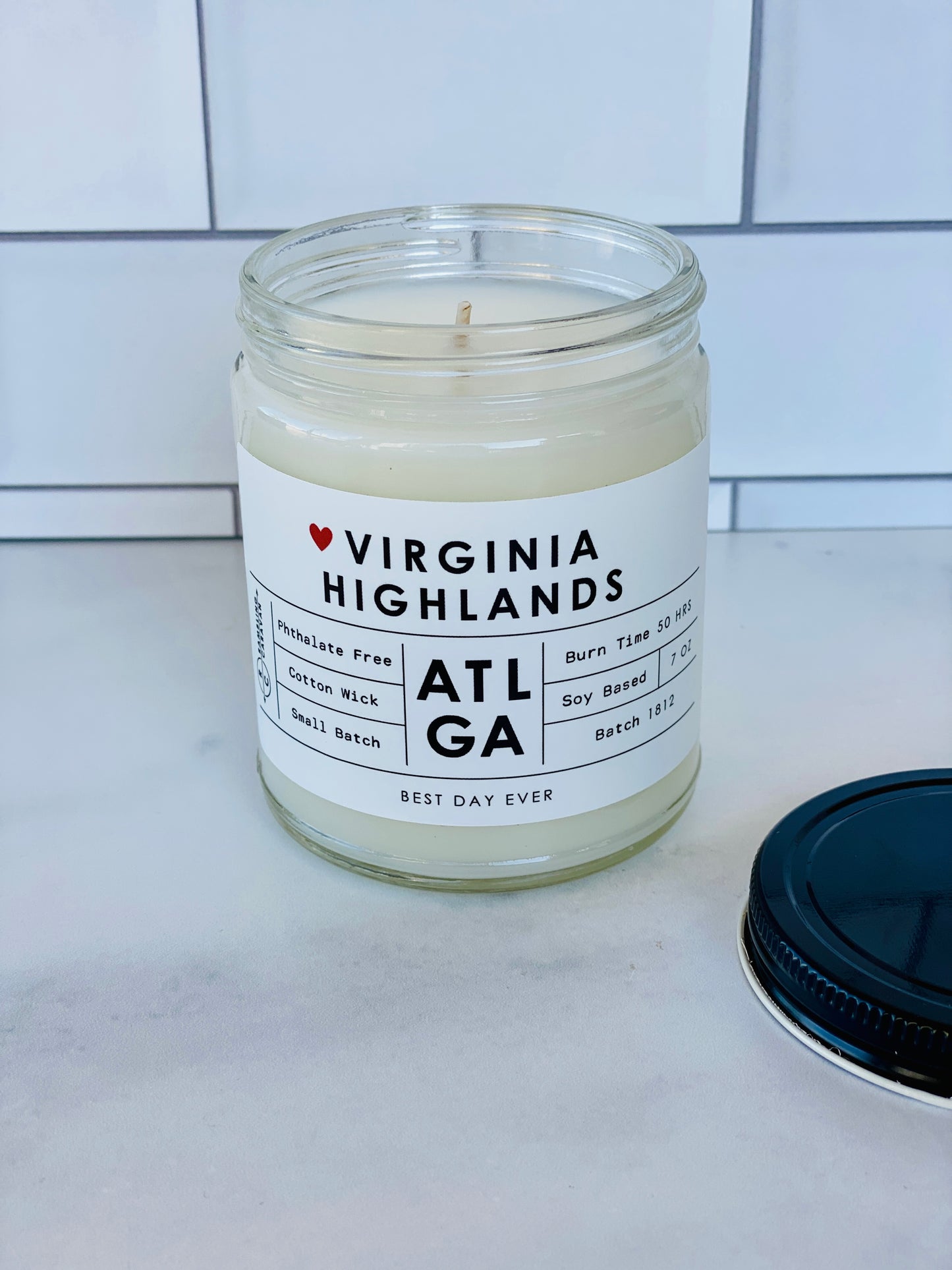 Virginia Highlands, Atlanta, GA Candle