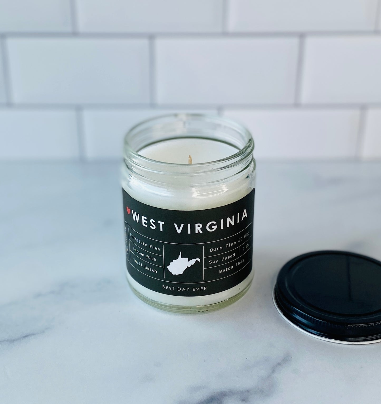 West Virginia Candle
