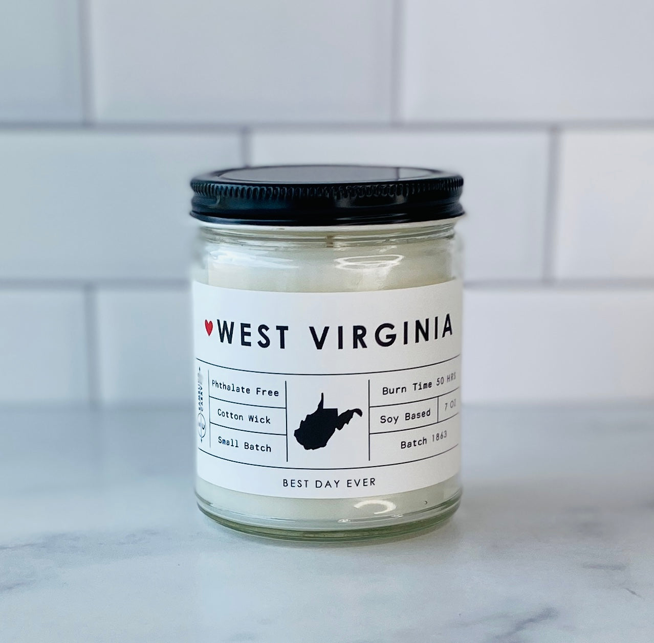 West Virginia Candle