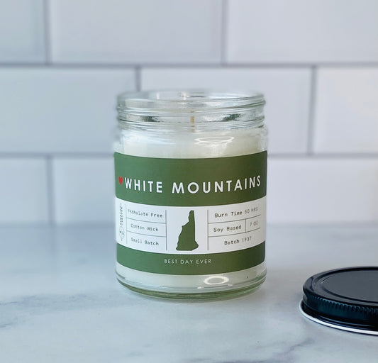 White Mountains, NH Candle