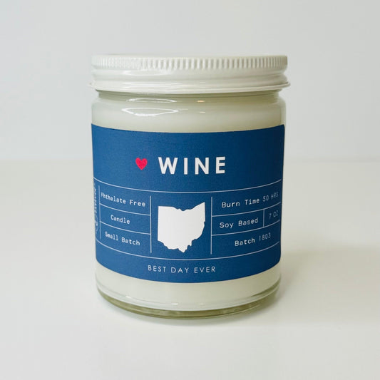 Wine, Ohio Candle