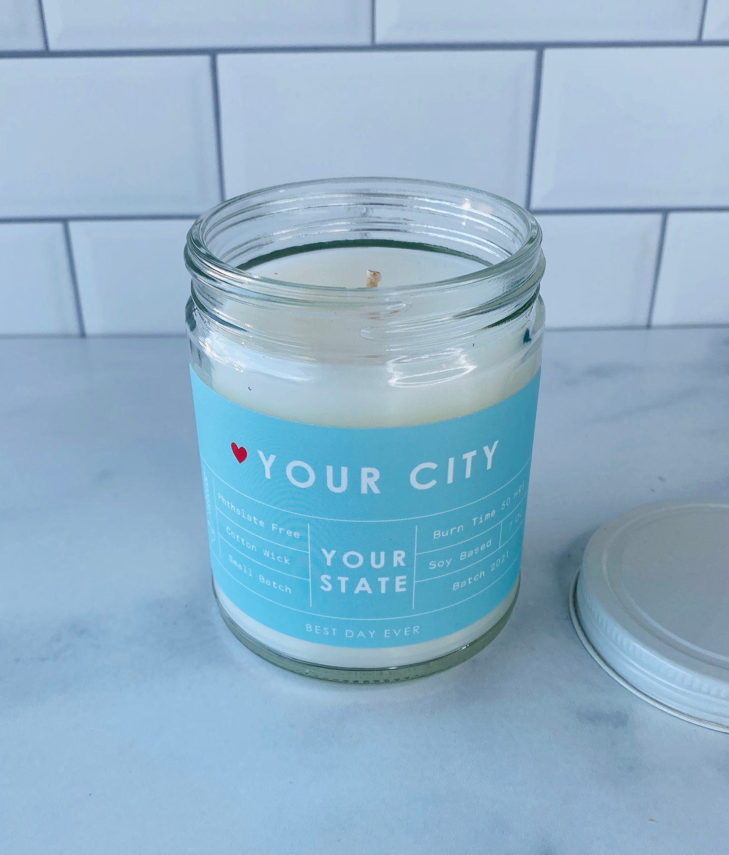 Your City-Your State Custom Candle Bulk Order