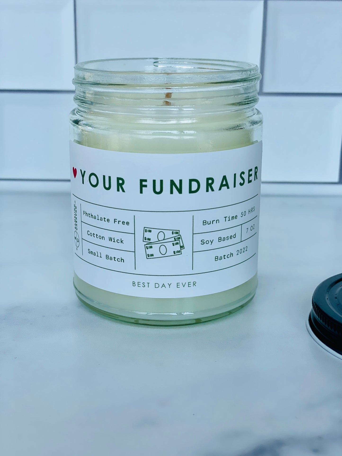 Your Fundraiser Custom Candle Bulk Order