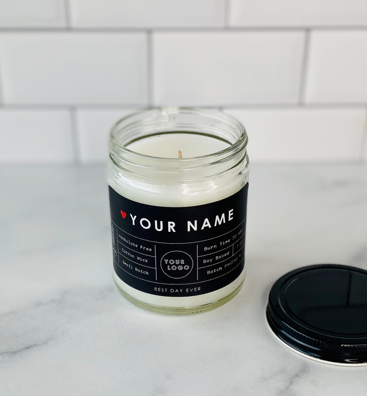 Your Name-Your Logo Custom Candle Bulk Order