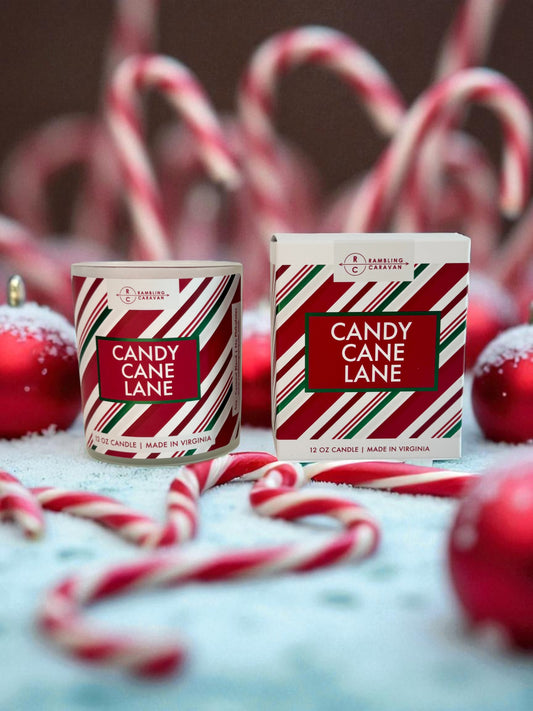 Candy Cane Lane Candle | Luxe Winter Candle Collection |