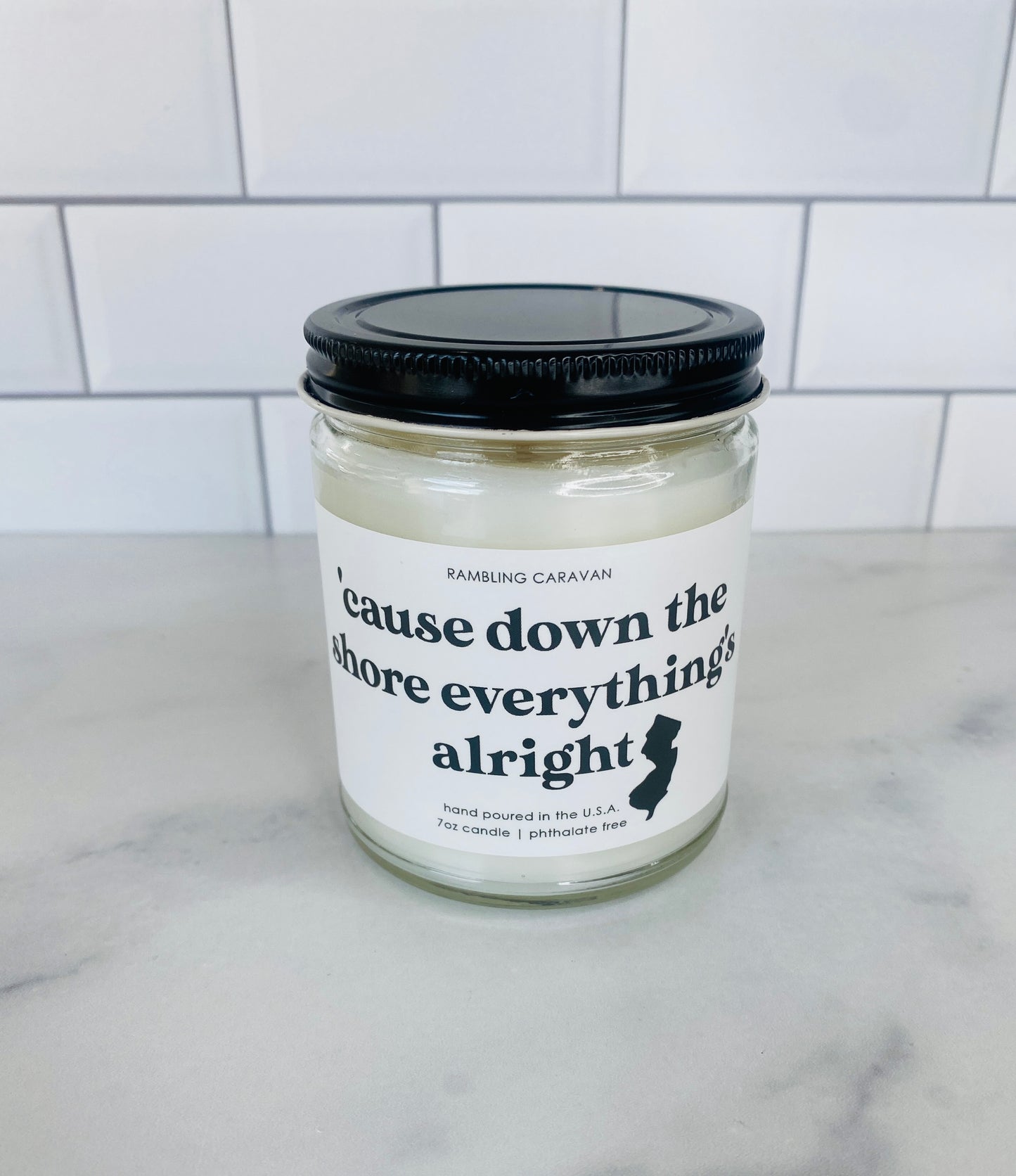 'Cause Down The Shore Everything's Alright Candle