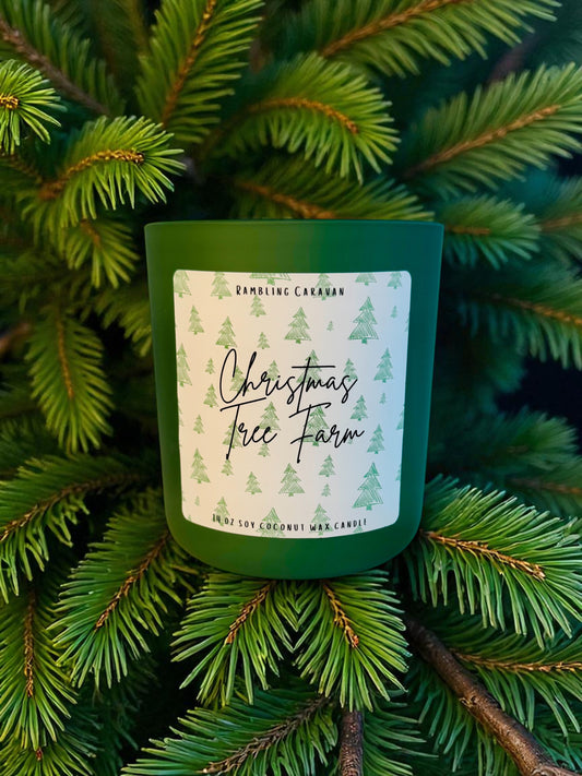 Christmas Tree Farm Candle | 14 oz Soy Coconut Wax | Hand Poured | Small Batch
