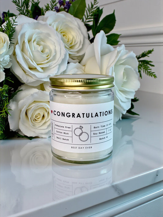 Congratulations (Wedding) Candle