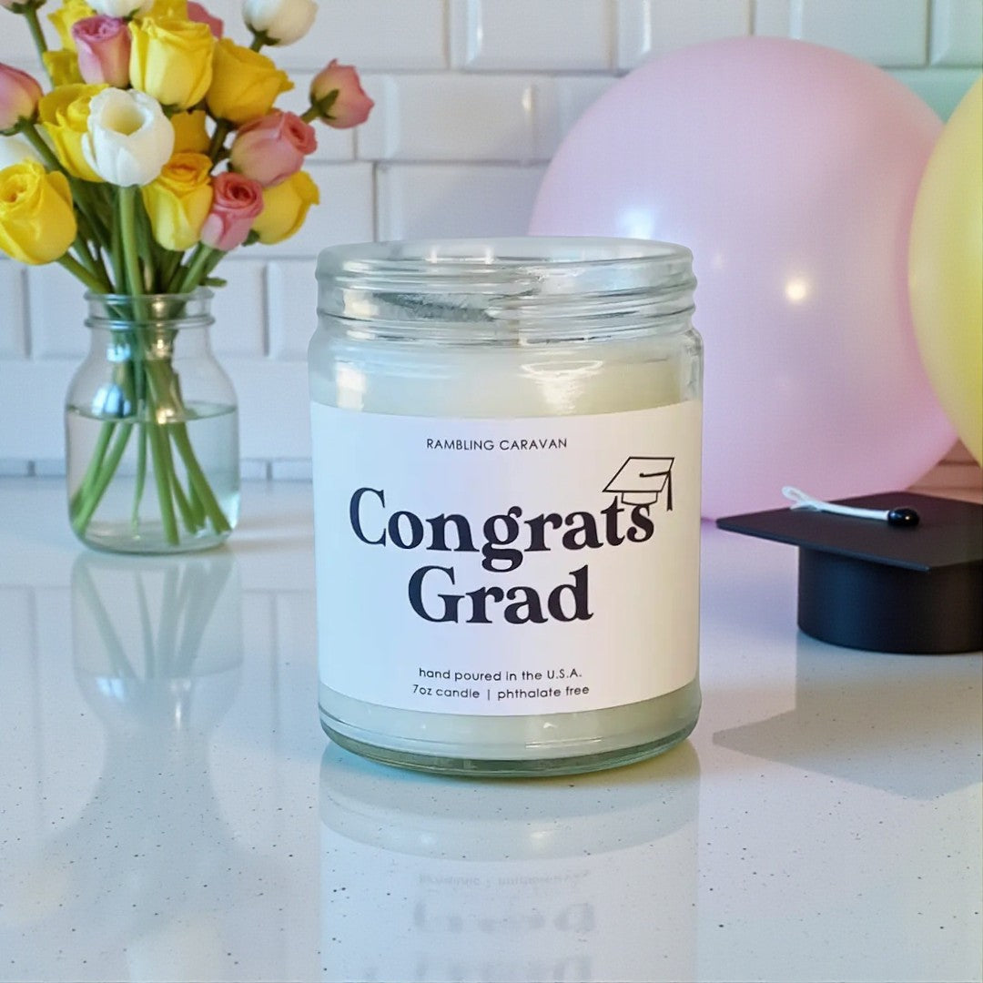 Congrats Grad Candle