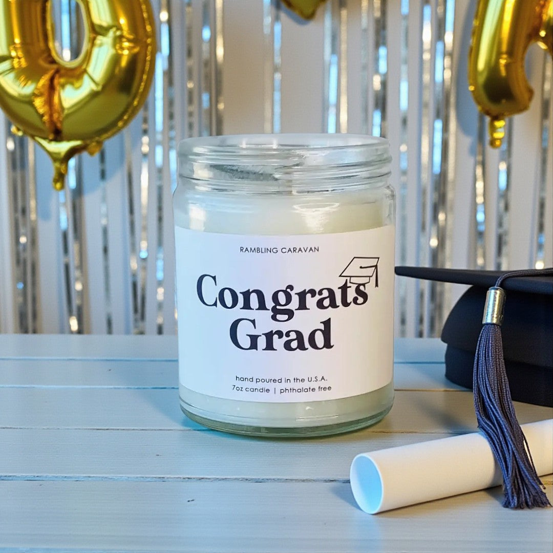 Congrats Grad Candle