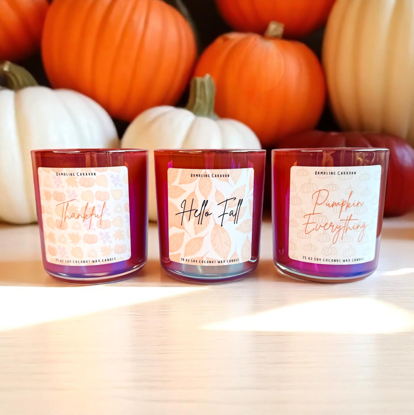 Thankful Candle | 14 oz Soy Coconut Wax | Hand Poured | Small Batch