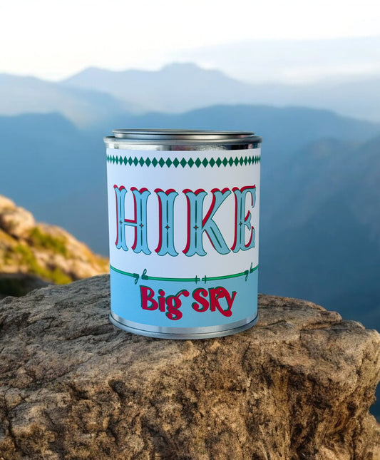 Hike Big Sky - Paint Tin Candle