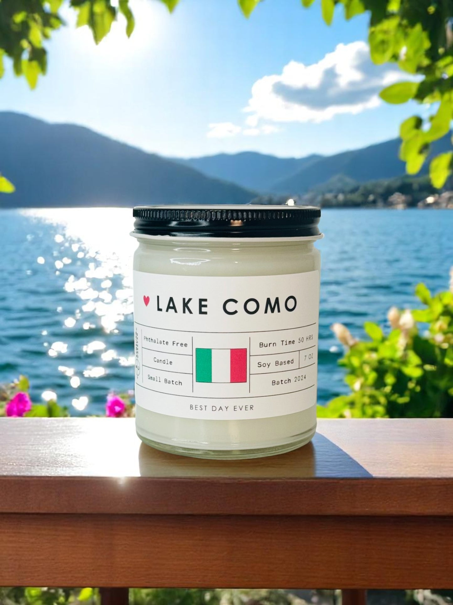 Lake Como, Italy Candle